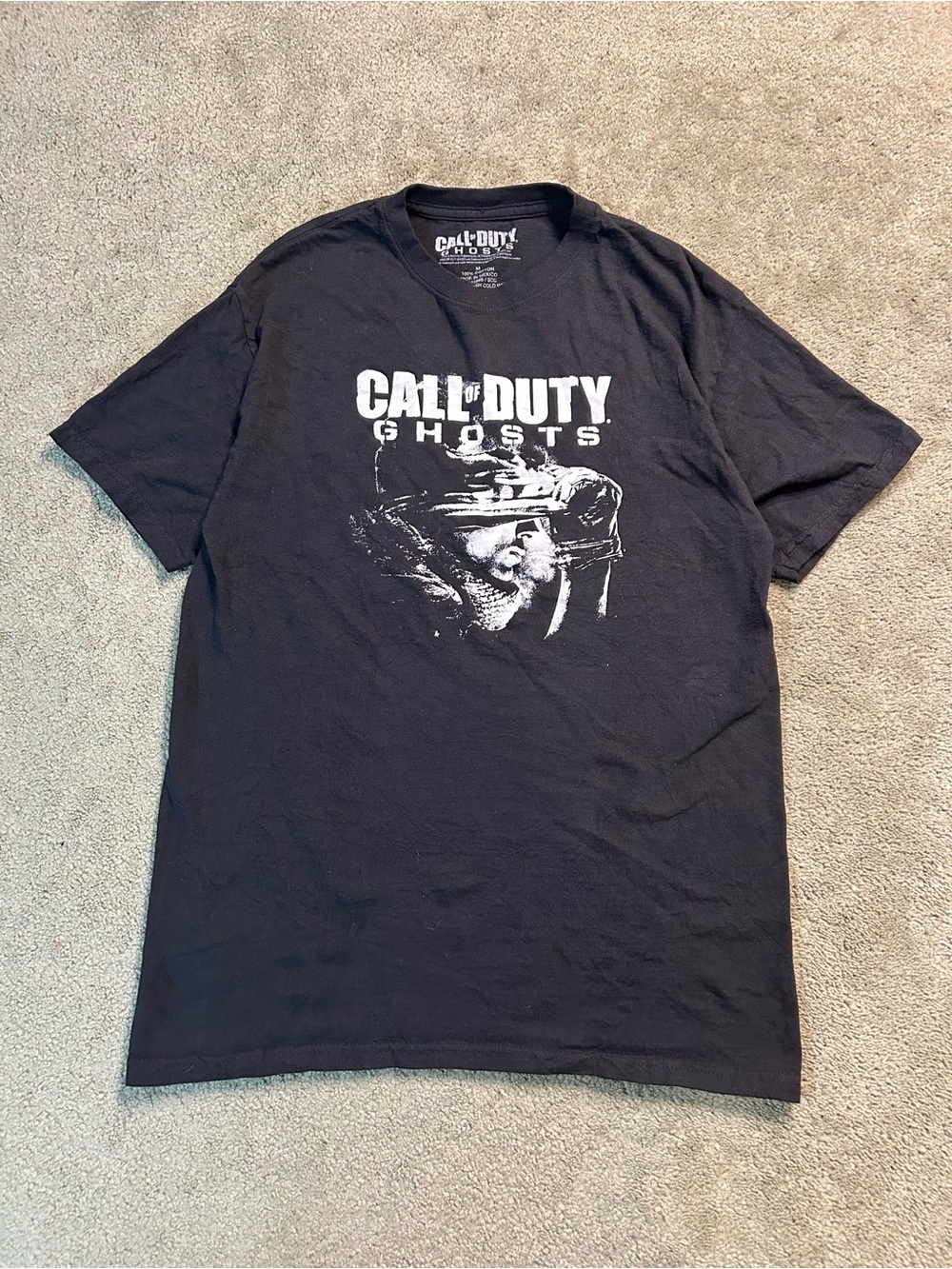 Vintage 2013 Call Of duty Ghosts Video Game Promo T Shirt medium